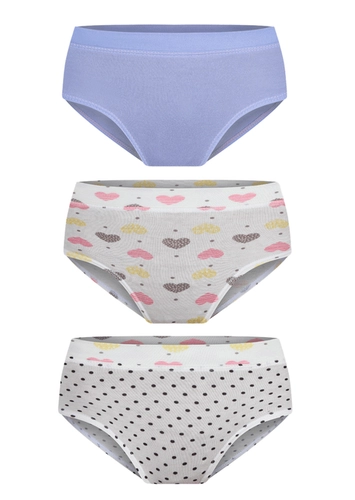 Kit com 3 Calcinhas Infantil Lobinha 18110-089 loading=