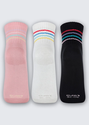 Kit 3 Pares de Meias Infantil Cano Médio Lupo 2728-089