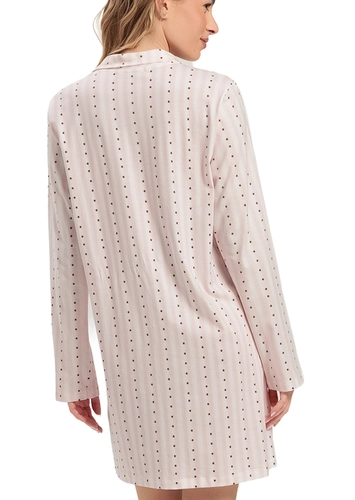 Camisola Feminina Longa com Abertura Espaço Pijama 4010566