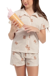 Pijama Infantil Menina Curto com Abertura Espaço Pijama 4050084