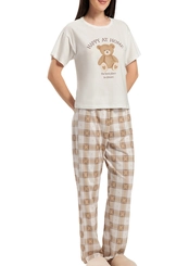 Pijama Feminino Longo Espaço Pijama 4010543