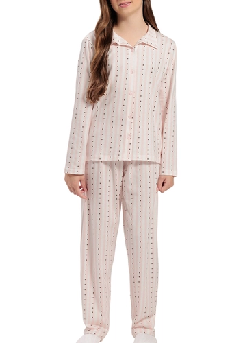 Pijama Infantil Menina Longo com Abertura Espaço Pijama 4050081