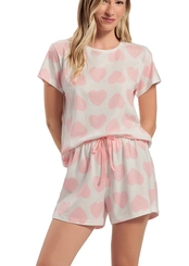 Pijama Feminino Curto Espaço Pijama 4010509