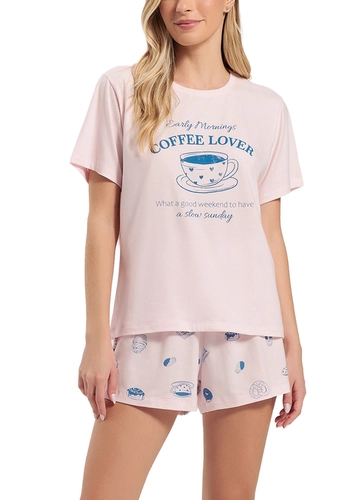 Pijama Feminino Curto Espaço Pijama 4010528
