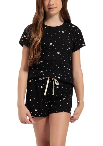 Pijama Infantil Menina Curto Espaço Pijama 4050094