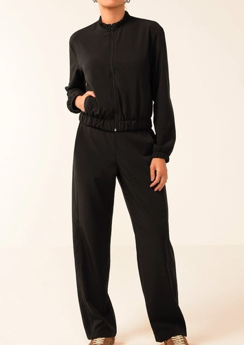 Look Jaqueta Feminina Marialicia 184499 + Calça Feminina Reta Marialicia 184486