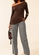 Look Blusa Feminina Marialicia 184463 + Calça Feminina Alfaiataria Marialicia 184478