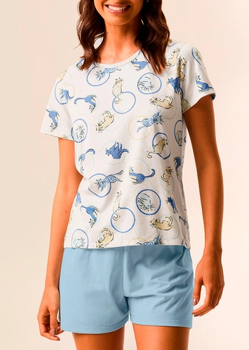 Pijama Feminino Curto Malwee 1000133153
