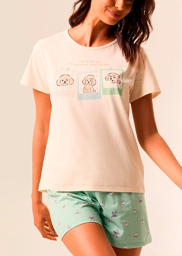 Pijama Feminino Curto Malwee 1000138921