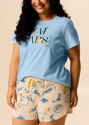 Pijama Feminino Curto Malwee 1000138965 Plus Size