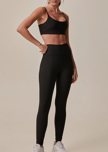 Look Top Feminino Regata Duplo Malwee 1000132785 + Legging Feminina Malwee 1000132796