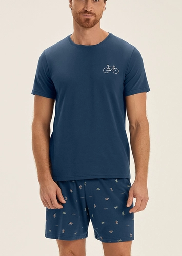 Pijama Masculino Curto Cor com Amor 2030246