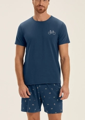 Pijama Masculino Curto Cor com Amor 2030246