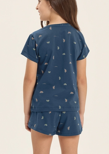 Pijama Infantil Menina Curto Cor com Amor 2050237