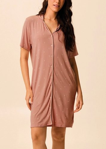 Camisola Feminina Curta com Abertura Malwee 1000134188