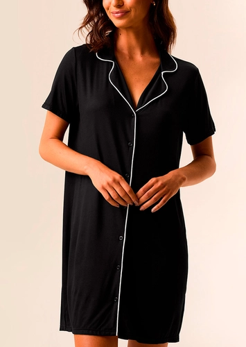 Camisola Feminina Curta com Abertura Malwee 1000134188