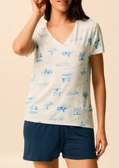 Pijama Feminino Curto Malwee 1000139003