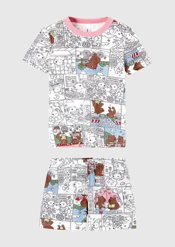 Pijama Infantil Menina Curto Malwee 1000139655
