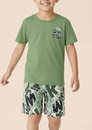 Pijama Infantil Menino Curto Malwee 1000139628