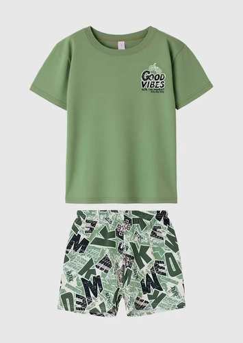 Pijama Infantil Menino Curto Malwee 1000139628