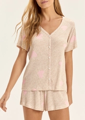 Pijama Feminino Curto com Abertura Cor com Amor 2011549