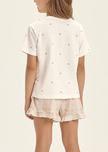 Pijama Infantil Menina Curto Cor com Amor 2050233