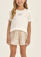 Pijama Infantil Menina Curto Cor com Amor 2050233
