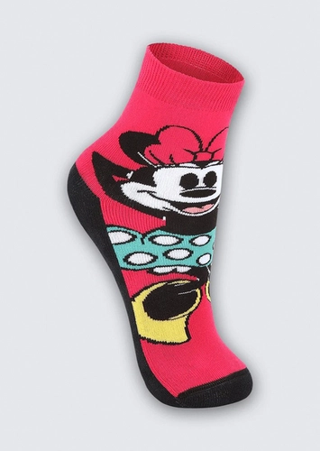 Meia Infantil Antiderrapante Mickey e Minnie Lupo 2942-004