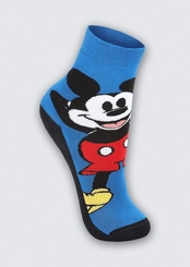 Meia Infantil Antiderrapante Mickey e Minnie Lupo 2942-004