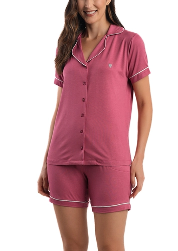 Pijama Feminino Curto com Abertura Podiun 275054