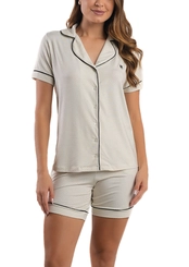 Pijama Feminino Curto com Abertura Podiun 275064