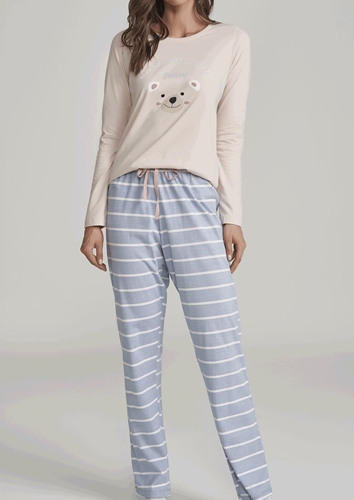 Pijama cor com amor feminino clearance