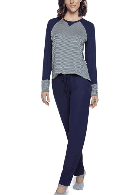 Pijama longo lupo feminino Clearance