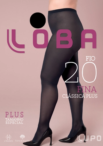 Meia Calça Fio 20 Clássica Plus Size Loba 5795-001